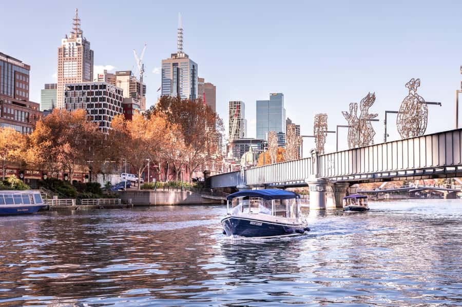 1.5Hr Yarra River Crown Flames and City Lights Cruise - The all-electric boat changes the mood