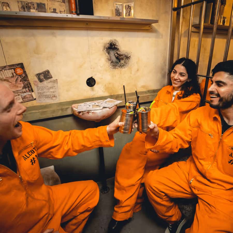 Alcotraz Melbourne: World’s First Prison-Themed Cocktail Bar - Processing into Alcotraz Melbourne
