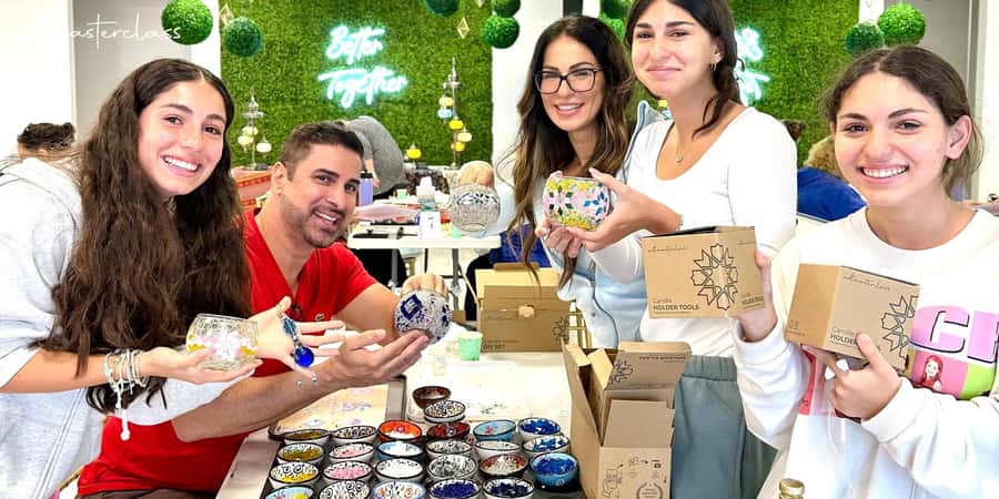 Melbourne: Mosaic Art Classes - Turkish Lamp Workshop - Building a Turkish lamp in 150 minutes