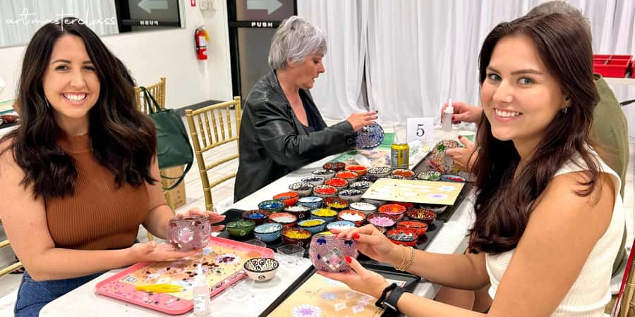 Melbourne: Mosaic Art Classes - Turkish Lamp Workshop - Learning the hands-on techniques