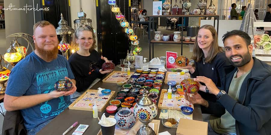 Melbourne: Mosaic Art Classes - Turkish Lamp Workshop - Why the finished lamp is good value at $63