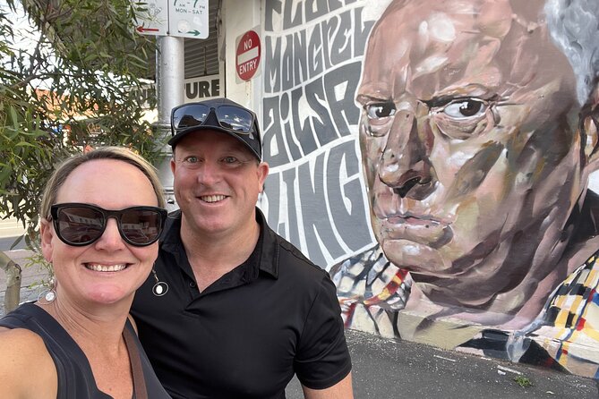 Melbourne Street Art Quest: Self-Guided Urban Story Game - AC/DC Lane brings music into the artwork