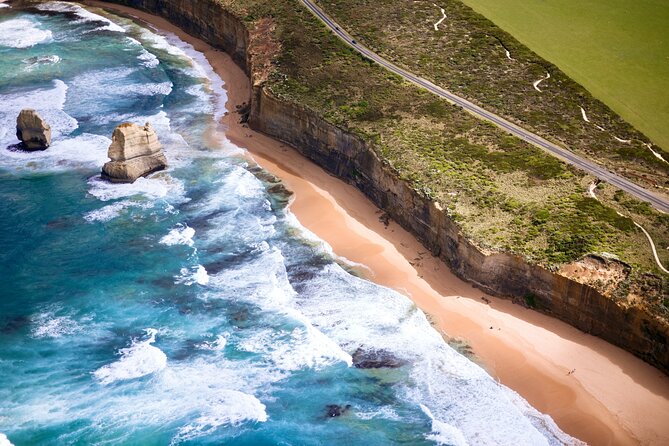 Melbourne to 12 Apostles VIP Helicopter Tour (1 hour Flight) - Landing beside the Twelve Apostles
