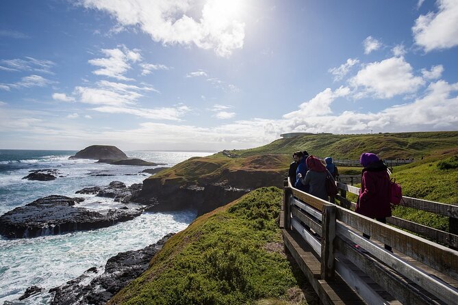 Puffing Billy And Phillip Island Penguin Parade Bus Tour - The Nobbies and its ocean views