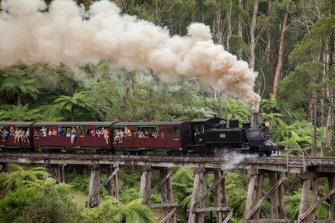 Puffing Billy Steam Train Experience - Boarding the steam train at Belgrave