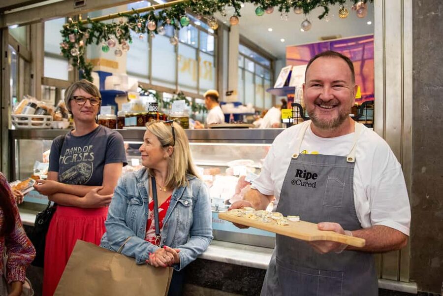 Queen Victoria Market: 'Flavours of Australia' Food Tour - The cheese opening at the delicatessen