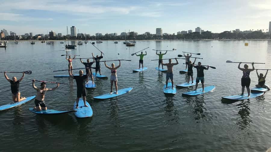 St Kilda: Group Lesson for Stand-Up Paddleboarding - The first steps on a stand-up paddleboard