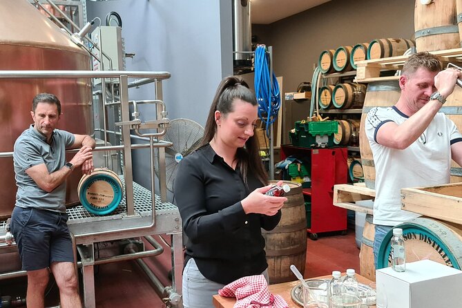 Whisky Distillery Tour with Whisky Tasting & Cheese Platter - Meeting the distiller at Chief’s Son