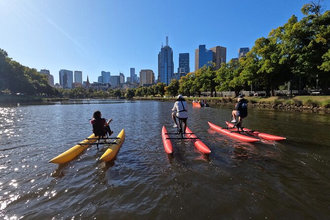 Yarra River Waterbike Tour - Pedaling Out From Mercantile Rowing Club